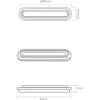 Plafón de techo Link – AJP – Lámpara LED blanca, 60 cm