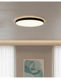 Plafón de techo Lisboa - ACB - Lámpara LED redonda con luz indirecta decorativa