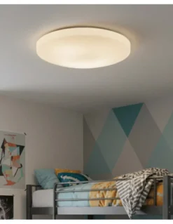 Plafón de Techo Moon - ACB - Plafón circular blanco para baño