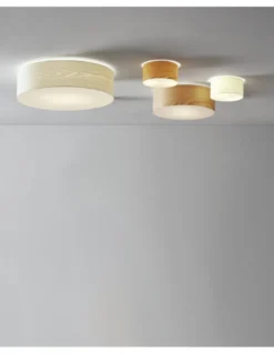 Plafón de techo Nordic – Massmi – Lámpara de madera natural, 3 tamaños