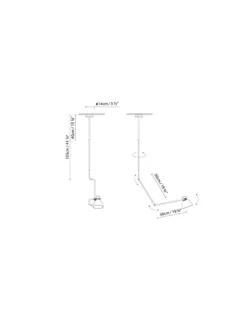 Plafón de techo orientable Blux System - Blux - Flexo de techo colgante con brazos articulados