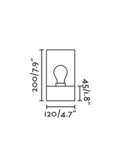Plafón de techo para exterior Kila – Faro – Cristal transparente, IP65, 20 cm