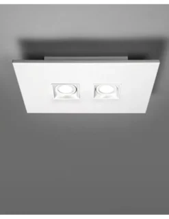 Plafón de techo Polifemo - Milan - Foco de superficie de 2 luces