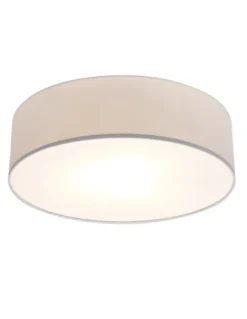 Plafón de techo Rondo – Luxcambra – Pantalla de loneta en 3 tamaños: Ø 40/50/60 cm