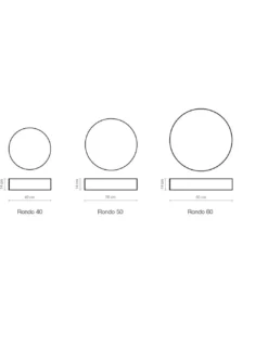 Plafón de techo Rondo – Luxcambra – Pantalla de loneta en 3 tamaños: Ø 40/50/60 cm