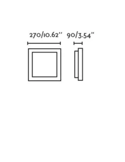 Plafón de techo Tola – Faro – Diseño cuadrado en blanco o níquel, apto para baño (IP44)