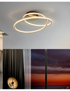 Plafón de techo Tube – Schuller – Diseño minimalista, acabado oro