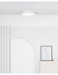 Plafón de techo Vuk - Faro - Lámapra para baño redonda (IP44)