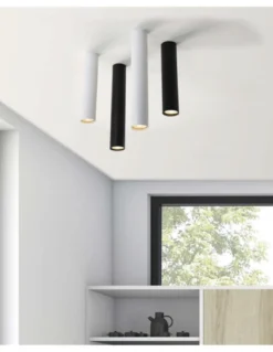 Plafón de techo Zoom - ACB - Foco de superficie LED GU10, Ø 5,6 cm