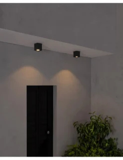 Plafón Tami - Faro - Aplique negro de exterior 12W