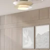 Plafón ventilador con luz Aconcagua - Mantra - Lámpara ventilador decorativo de diseño moderno