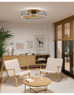 Plafón ventilador de techo Nature - Mantra - Ventilador con luz, control remoto y función inversa