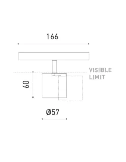 Proyector de carril Flip 48V - Arkoslight - Foco orientable LED