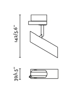 Proyector de carril trifásico Leo - Faro - Foco orientable LED