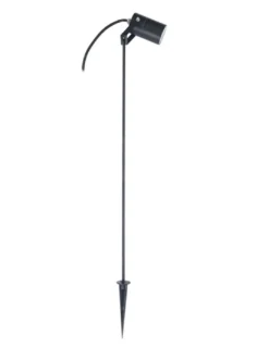 Proyector de exterior Hit - FORLIGHT - Lámpara con estaca negra, IP65