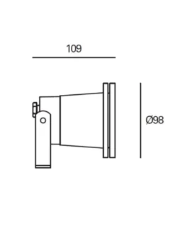 Proyector de suelo y estaca de exterior Post – FORLIGHT – Lámpara de aluminio, GU10 IP65
