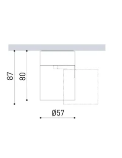 Proyector de techo de superficie Flip – Arkoslight - Foco orientable LED