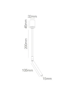 Proyector de techo Golf – Beneito & Faure – Lámpara minimalista LED orientable