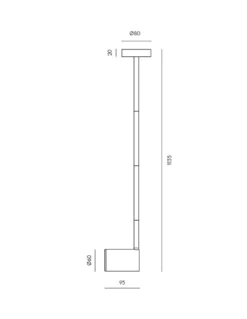 Proyector de techo Noon – Aromas – Lámpara de techo negra, GU10 LED 3000K, Regulable Triac