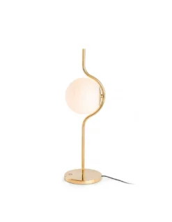 Sobremesa estructura oro con difusor de cristal – Le Vita - Faro
