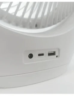 Ventilador de sobremesa Travel - AJP - Mini Ventilador portátil con luz regulable, batería y conexión USB