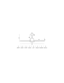 Ventilador de techo Andros - Faro - Ventildor sin luz de gran tamaño (213 cm)
