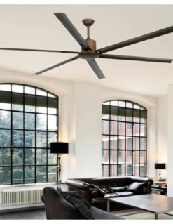 Ventilador de techo Andros - Faro - Ventildor sin luz de gran tamaño (213 cm)
