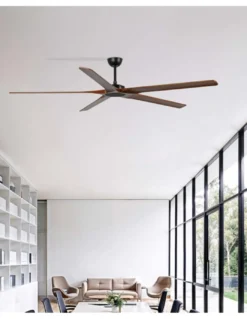 Ventilador de techo Bigwood 20 XL - Faro - Palas de madera FSC nogal