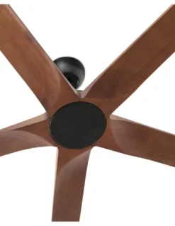 Ventilador de techo Bigwood 24 XXL - Faro - Palas de madera FSC de nogal, motor DC