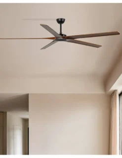 Ventilador de techo Bigwood 20 XL - Faro - Ventilador Smart sin luz de madera plywood