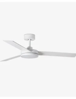 Ventilador de techo con luz Barth - Faro - Ventilador blanco, ultrasilencioso