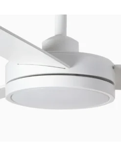 Ventilador de techo con luz Barth - Faro - Ventilador blanco, ultrasilencioso
