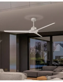 Ventilador de techo con luz Brisa - Mantra - Ventilador grande, apto para exterior IP44, 8 velocidades