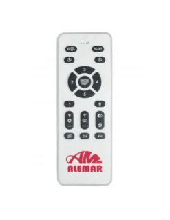 Ventilador de techo con luz Creta - AJP - Blanco con aspas reversibles, luz regulable y mando a distancia