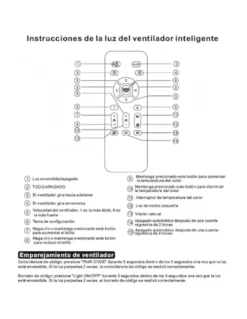 Ventilador de techo con luz Ecos - AJP - Ventilador blanco con palas retráctiles