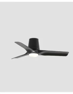 Ventilador de techo con luz Hey Tub LED S - Faro - Madera oscura, motor DC