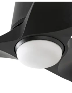 Ventilador de techo con luz Hey Tub LED S - Faro - Madera oscura, motor DC