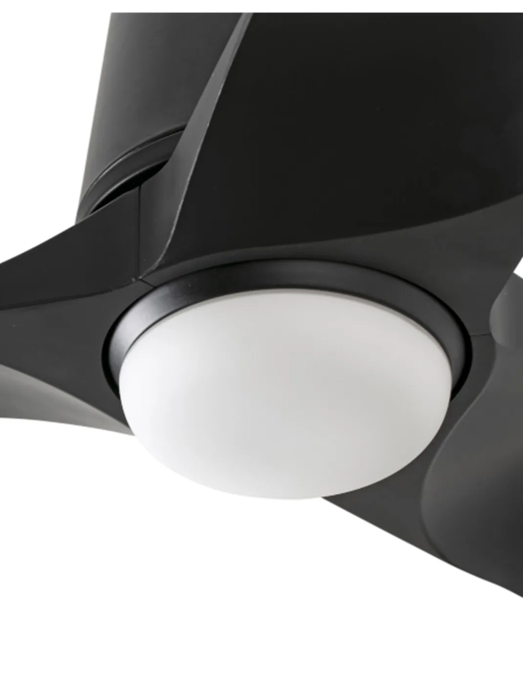 Ventilador de techo con luz Hey Tub LED S - Faro - Madera oscura, motor DC
