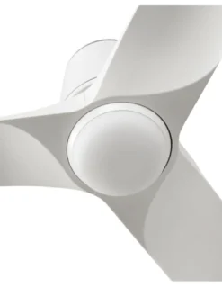 Ventilador de techo con luz Hey Tub LED S - Faro - Diseño blanco, motor DC
