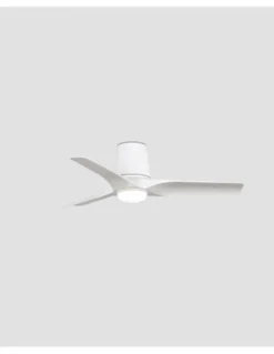 Ventilador de techo con luz Hey Tub LED S - Faro - Diseño blanco, motor DC