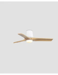 Ventilador de techo con luz Heywood Tub LED S - Faro - Ventilador DC con palas de pino