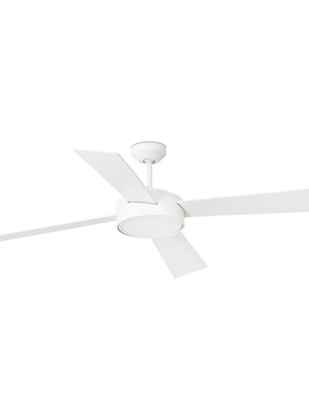 Ventilador de techo con luz Hydra - Faro - Ventilador blanco ultrasilencioso