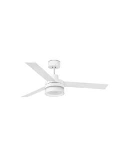 Ventilador de techo con luz Ice - Faro - Ventilador con altavoz, palas reversibles