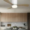 Ventilador de techo con luz Kent - AJP - Ventilador LED silencioso de madera
