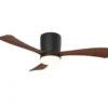 Ventilador de techo con luz Kent - AJP - Ventilador moderno de madera, motor DC, 6 velocidades