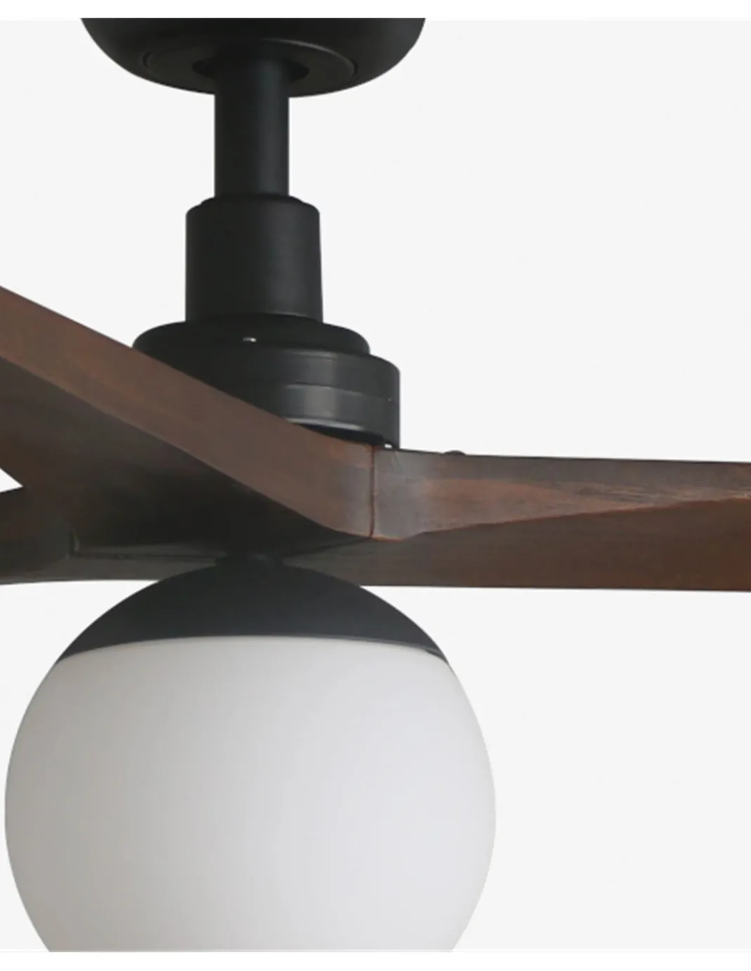 Ventilador de techo con luz Klim Smart L - Faro - Ventilador DC, palas nogar oscuro