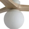 Ventilador de techo con luz Klim Smart S - Faro - Ventilador inteligente y silencioso, luz bola