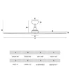 Ventilador de techo con luz Klim Smart M - Faro - Ventilador inteligente y silencioso, sin luz