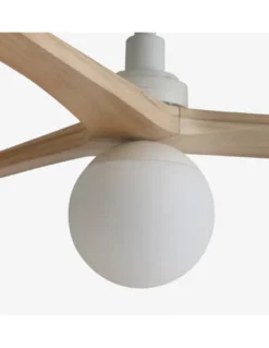 Ventilador de techo con luz Klim Smart M - Faro - Ventilador inteligente y silencioso, luz bola
