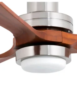 Ventilador de techo con luz Lantau L - Faro - Ventilador DC de nogal
